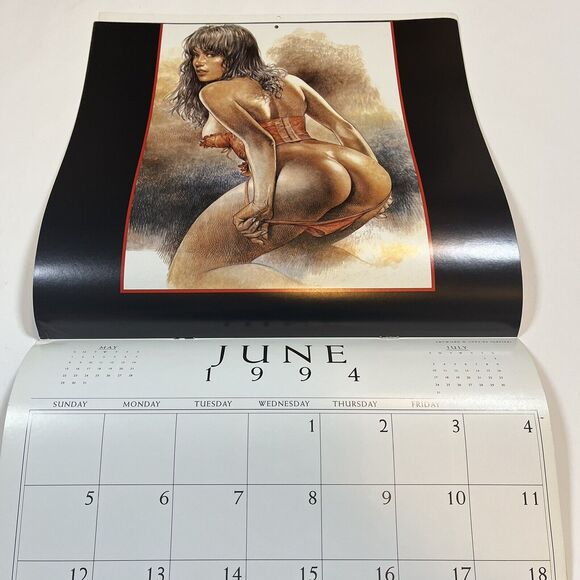 Heavy Metal 1994 Calendar Rowena Goodfellow Royo Vintage Fantasy Art Pin Ups - Picture 8 of 16
